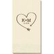 Heart Made of Arrow Guest Towels Image 1 of 2